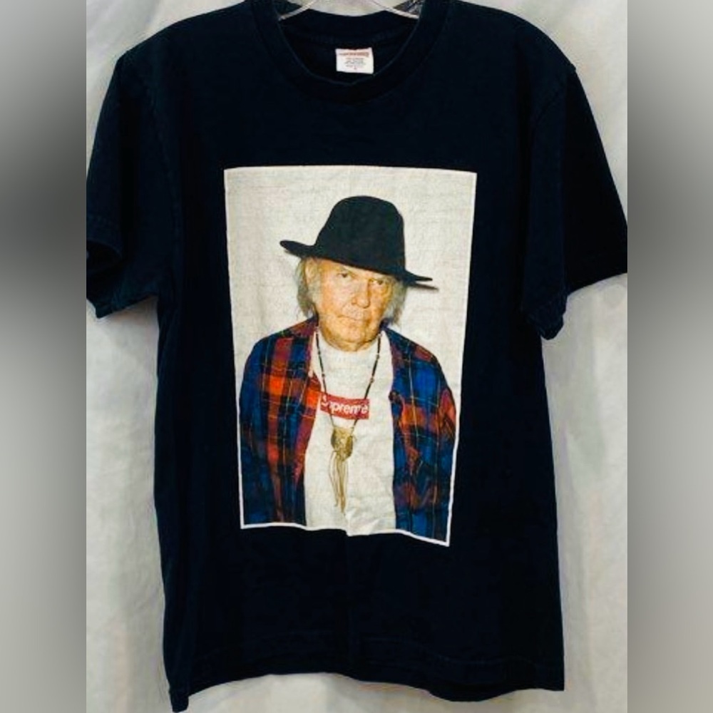 Supreme Black Tee with Graphic Print